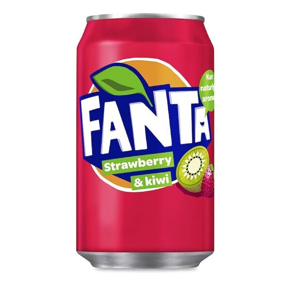 Напиток газированный Fanta Strawberry Kiwi 0.33л ж/б Дания