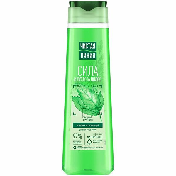 Шампунь Чистая Линия Крапива для всех типов волос укрепляющий, 400мл