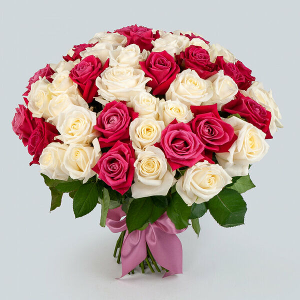 Букет из 51 розы Под луной 40 см