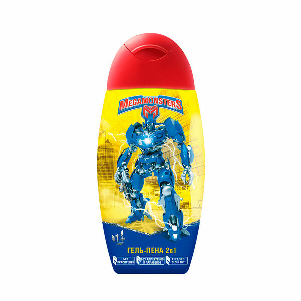 Гель-пена для купания Мегамонстры 2в1 300 мл