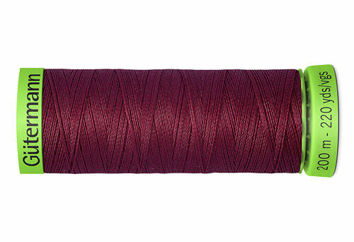 744581 Нить Extra Fine 150 для особо деликатных тканей, 200м, 100% п/э Gutermann(375 красная слива)