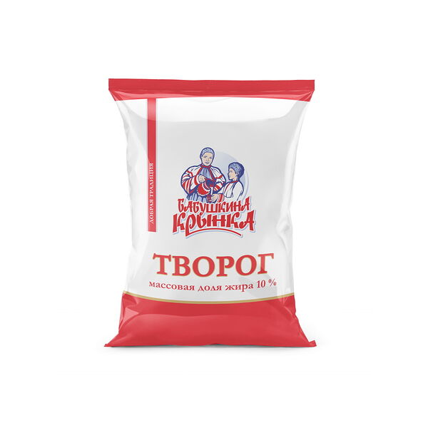Творог жир. 10% вес 200г пачка Бабушкина крынка