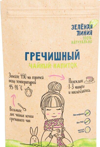 Напиток чайный Зеленая линия Гречишный 100г