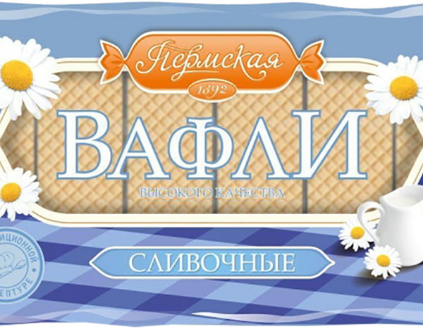 Вафли КФ ПЕРМСКАЯ сливочные