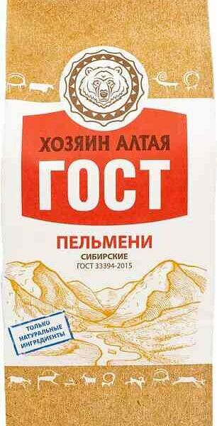 Пельмени Хозяин Алтая Сибирские