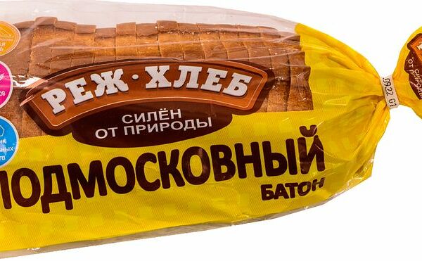 Батон Реж-хлеб Подмосковный, в нарезке