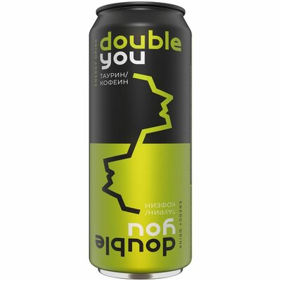 Напиток безалкогольный Double You энергетический газированный