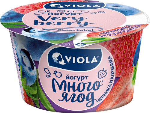 

Йогурт Viola Very Berry Клубника, черника 2.6% 180 г