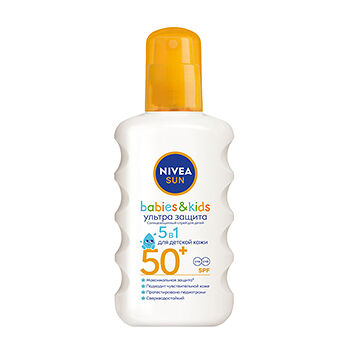 Солнцезащитный спрей Nivea Sun Babies&Kids SPF 50+ Ультра защита для детей 200 мл