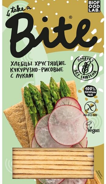 Хлебцы Take a Bite Кукурузно-рисовые с луком 150г