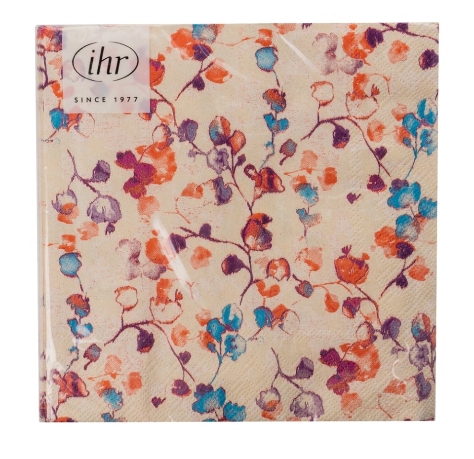 

Салфетки бумажные IHR Veronika, 33х33см, 3-слойные 20 шт, Германия