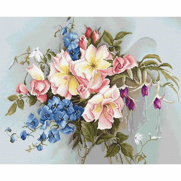 BA2362 Набор для вышивания Luca-S 'Букет с колокольчиками' 38*31см
