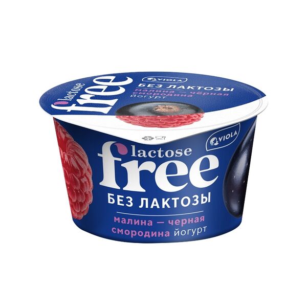 Йогурт Viola безлактозный Free Малина-Черная смородина 2,7%