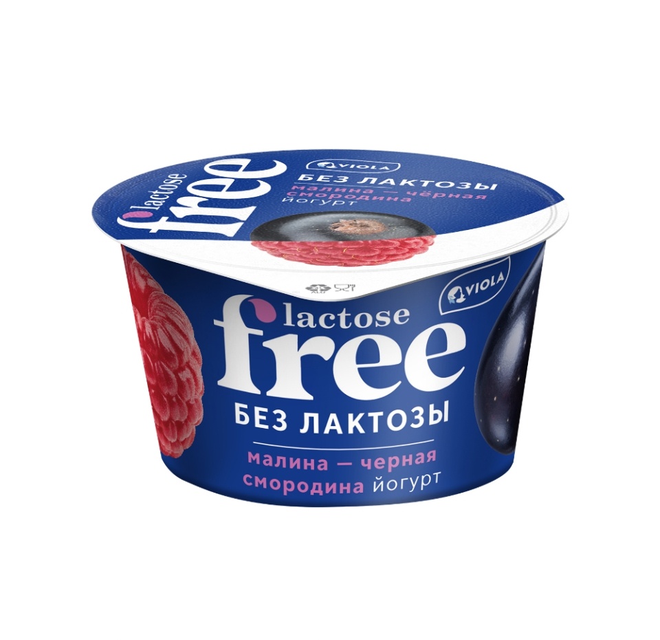 

Йогурт безлактозный Viola Lactose Free Малина-черная смородина 2.7% 180 г