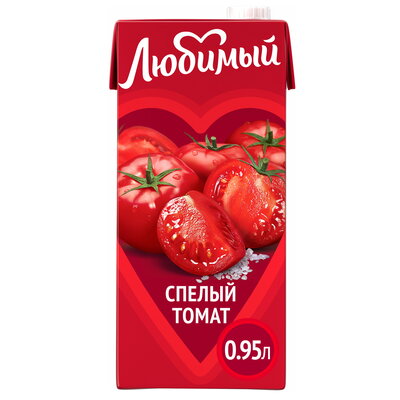 Нектар томатный с мякотью Любимый 0,95л