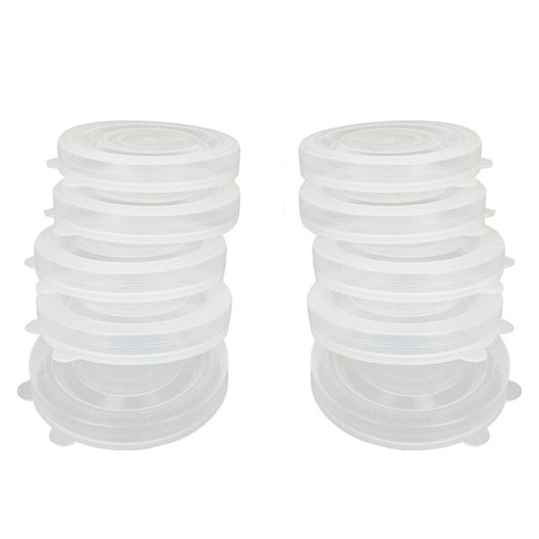 Набор крышек для горячего закрывания, 10 шт, полиэтилен