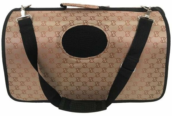 Сумка-переноска для животных коричневая L