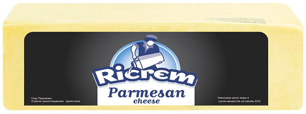 Сыр Пармезан Ricrem выдержанный 6 месяцев 42% вес до 300 г