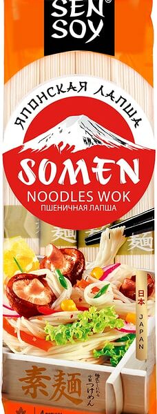 Лапша Sen Soy Somen пшеничная 300г