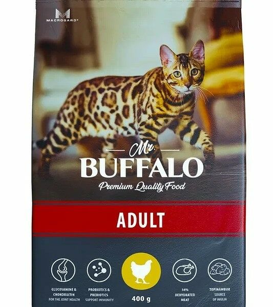 Mr.Buffalo Adult сухой корм для взрослых кошек Курица