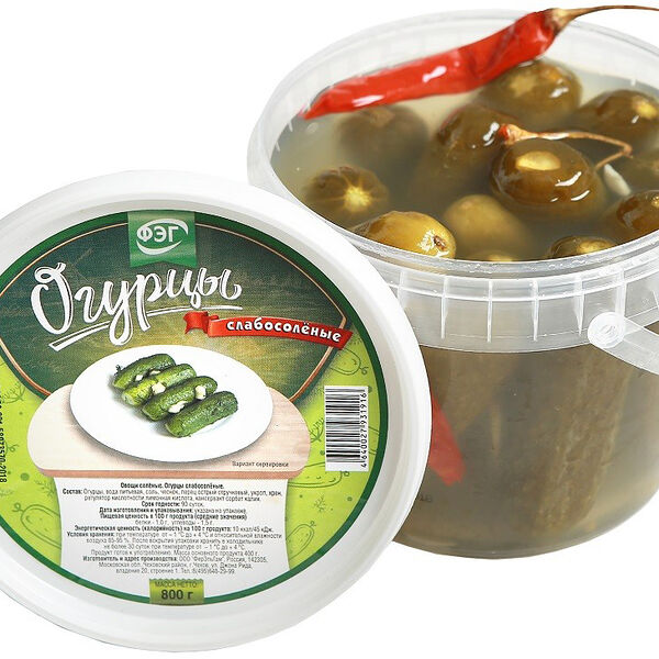 Огурцы соленые 300г