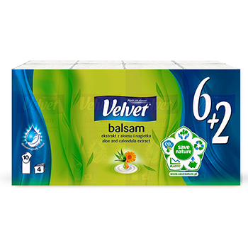 

Платочки бумажные Veltie balsam четыре слоя 1 шт в упаковке