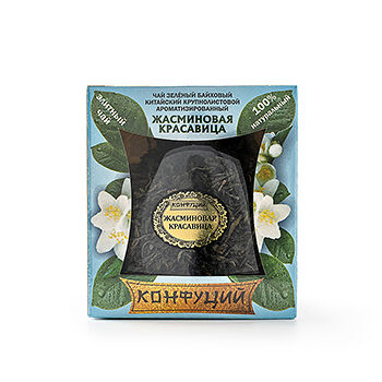 Чай зеленый Конфуций Жасминовая красавица 75 г, Россия