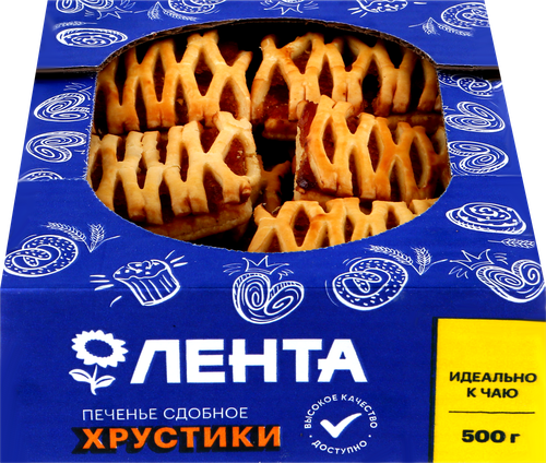 

Печенье ЛЕНТА Хрустики, 500г