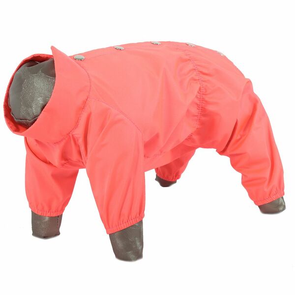 Дождевик для собак YORIKI Розовый неон девочка р. XL 32см