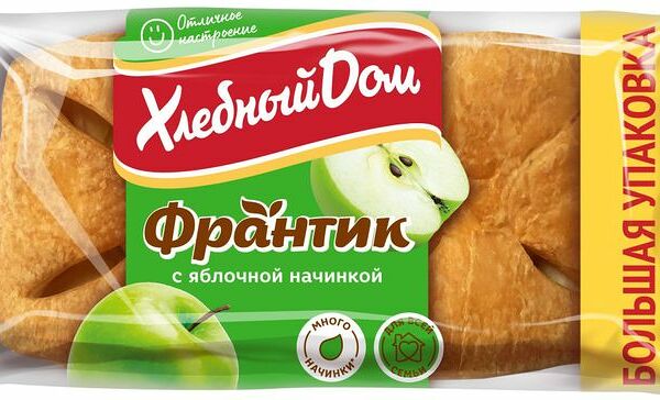 Слойка Хлебный дом Франтик с яблочной начинкой 150г