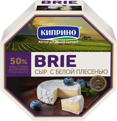 

Сыр Киприно Бри c белой плесенью 50% БЗМЖ 125 г