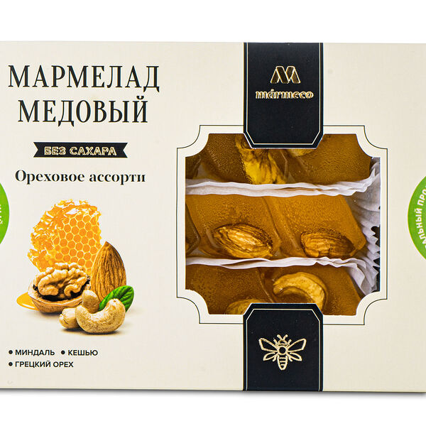 Мармелад медовый Ореховое ассорти