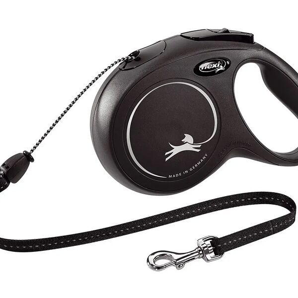 Рулетка Flexi New Classic для собак до 20 кг (8 м трос) M, Черный