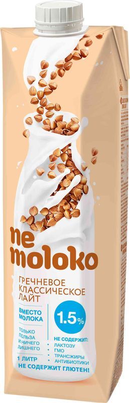 

Напиток гречневый Nemoloko Классический лайт 1.5% 1 л