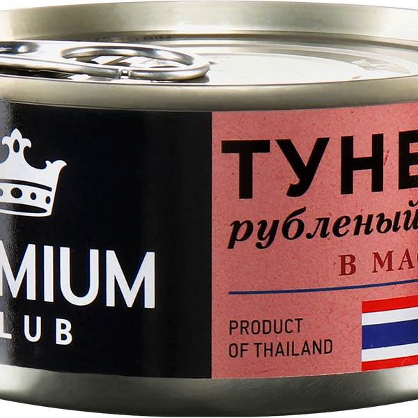 Тунец PREMIUM CLUB в масле, рубленый, 185г