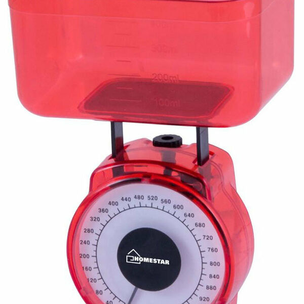 Весы кухонные красные ТМ HomeStar (ХоумСтар)