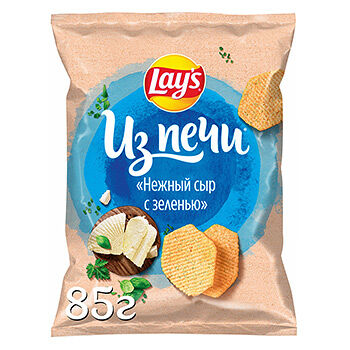 Чипсы картофельные Lay's Из печи Нежный сыр с зеленью 85г