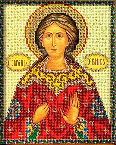 В310 Набор для вышивания бисером Кроше 'Св. Вероника'12х14,5 см