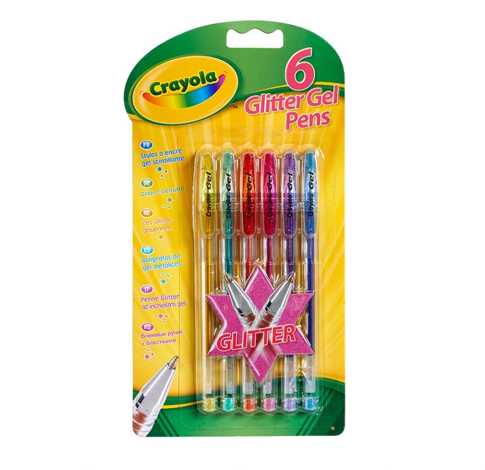 

Набор гелевых ручек с блестками Crayola, Binney & Smith (Europe) Ltd 6 шт