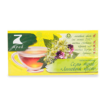 Чай черный 7 Трав Липовый цвет в пакетиках, 20 шт.