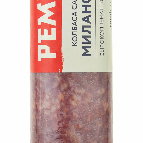 Колбаса сырокопченая полусухая Салями Миланская ТМ Ремит