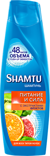 

Шампунь Shamtu Питание и сила с экстрактами фруктов 360 мл