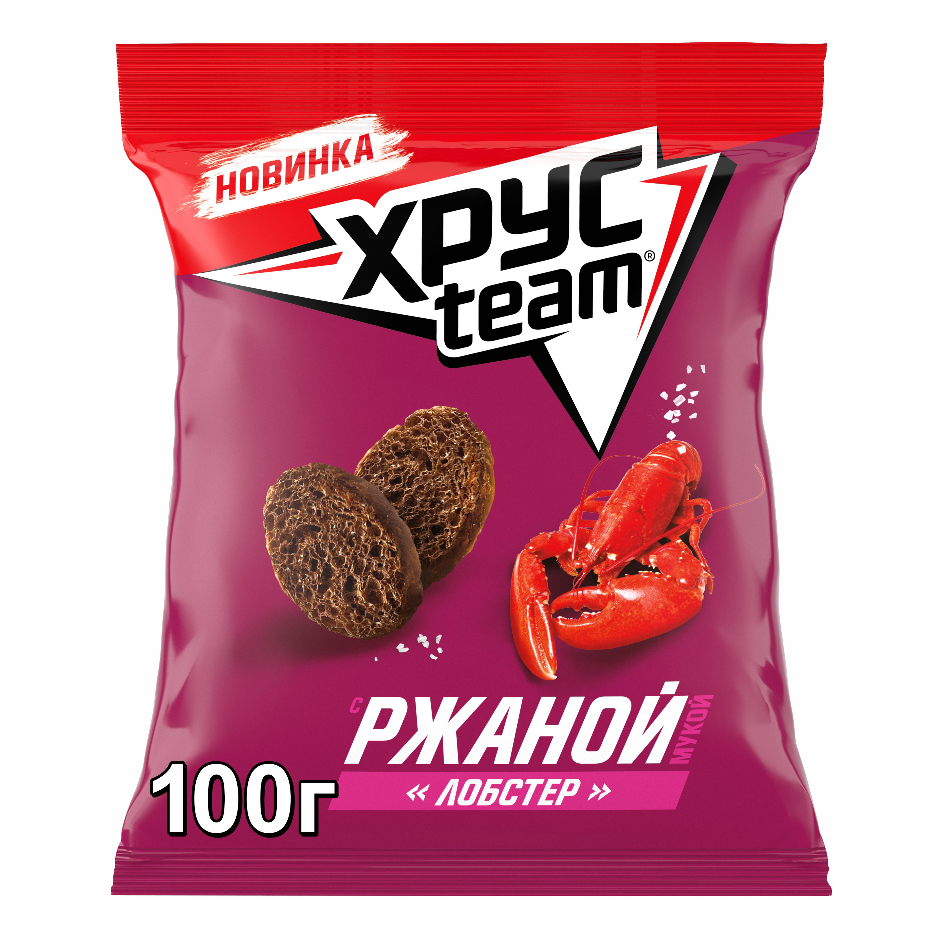 

Сухарики Хрусteam ржаные Лобстер 100 г