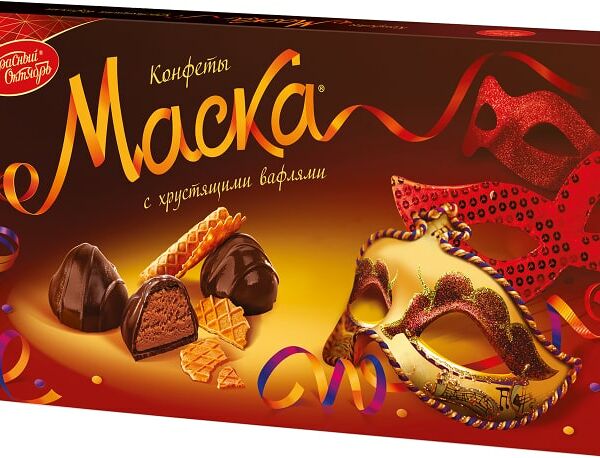 Конфеты Красный Октябрь Маска с хрустящими вафлями 300г