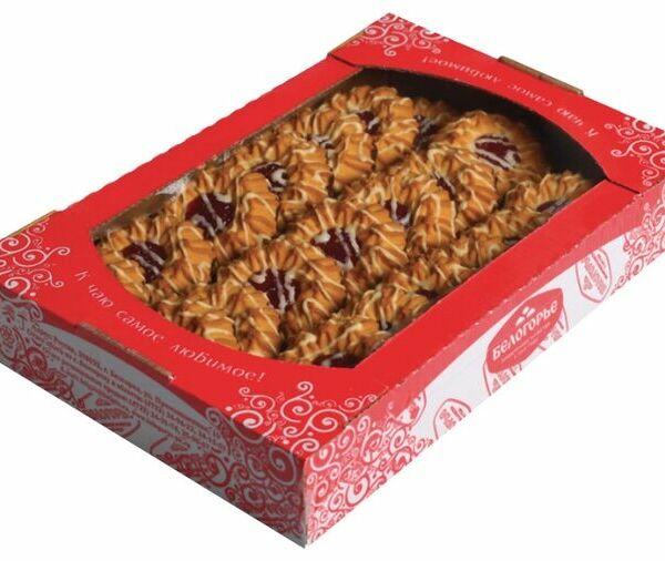 Печенье Белогорье Камилла сдобное в темной глазури