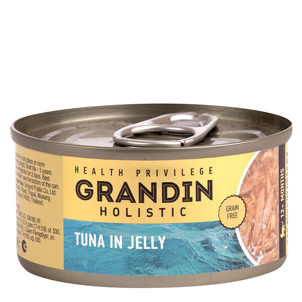 Консервированный корм Grandin для взрослых кошек филе тунца в желе