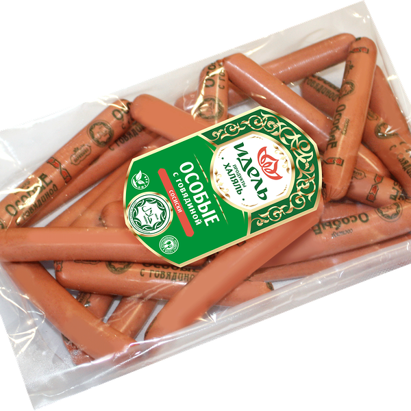 Сосиски Идель Особые с говядиной Халяль 