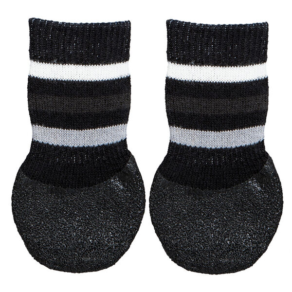 Нескользящие носки для собак, S–M, 2 шт., чёрный