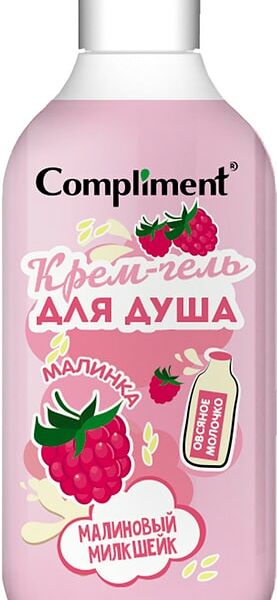 Крем-гель для душа Compliment Малиновый милкшейк 500мл