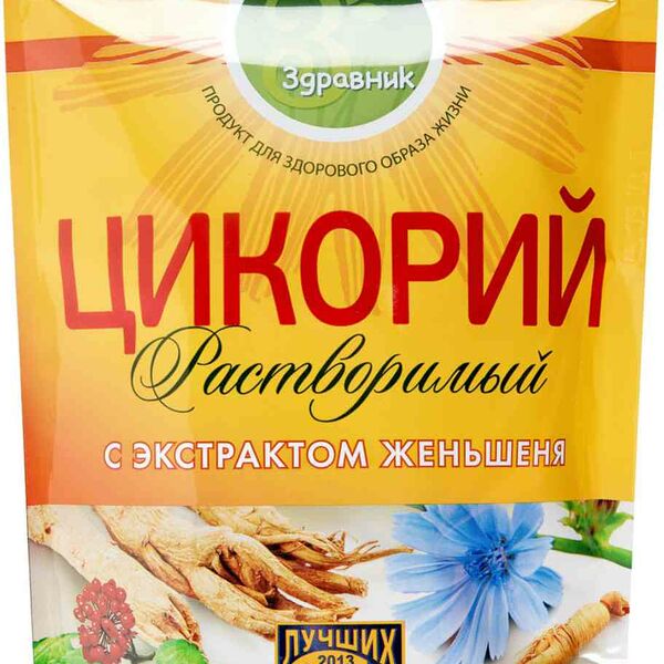 Цикорий растворимый Здравник с экстрактом женьшеня